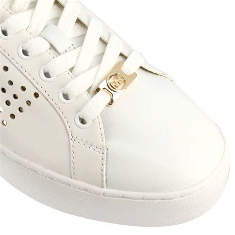 michael kors gray leather sneakers|Michael Kors white designer sneakers.